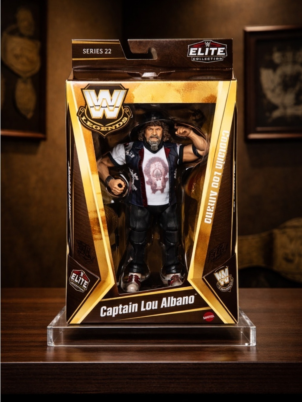 NIB WWE CAPTAIN LOU ALBANO Legends Elite Collection Action Wrestling  Series 22